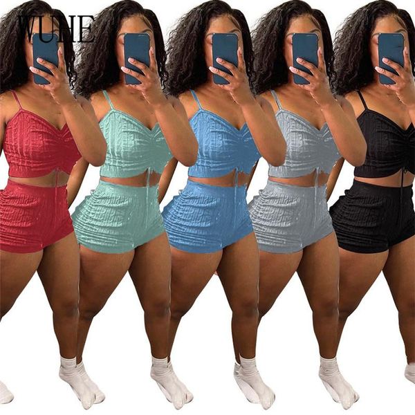 pleated skinny 2 sets spaghetti strap off shoulder sleeveless tanks and drawstring lace up short pants night club party women's tracksu, Gray
pleated skinny 2 sets spaghetti strap off shoulder sleeveless tanks and drawstring lace up short pants night club party women's tracksu, Gray