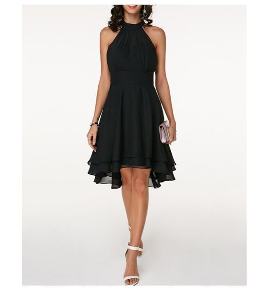 casual dresses 2021 summer dress high waist solid color cropped layered halter sleeveless chiffon party slim, Black;gray
casual dresses 2021 summer dress high waist solid color cropped layered halter sleeveless chiffon party slim, Black;gray