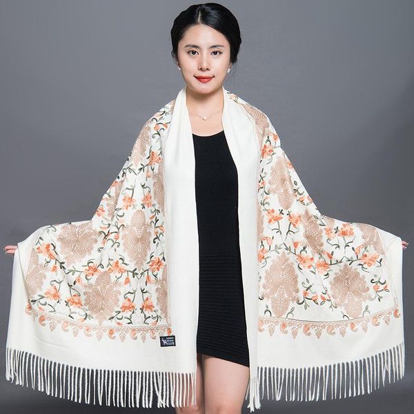 scarves autumn and winter women folk-custom scarf models mother fashion dual-use shawl ladies cashew flower embroidery, Blue;gray
scarves autumn and winter women folk-custom scarf models mother fashion dual-use shawl ladies cashew flower embroidery, Blue;gray