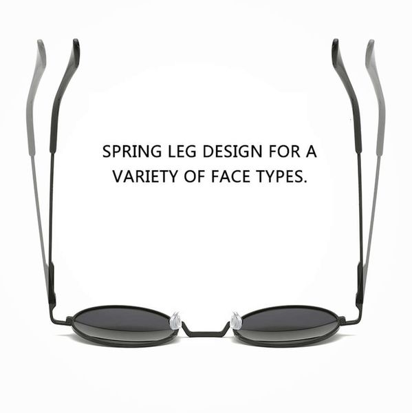 round women retro men punk brand designer style polarized metals frame sunglasses uv400, Black
round women retro men punk brand designer style polarized metals frame sunglasses uv400, Black