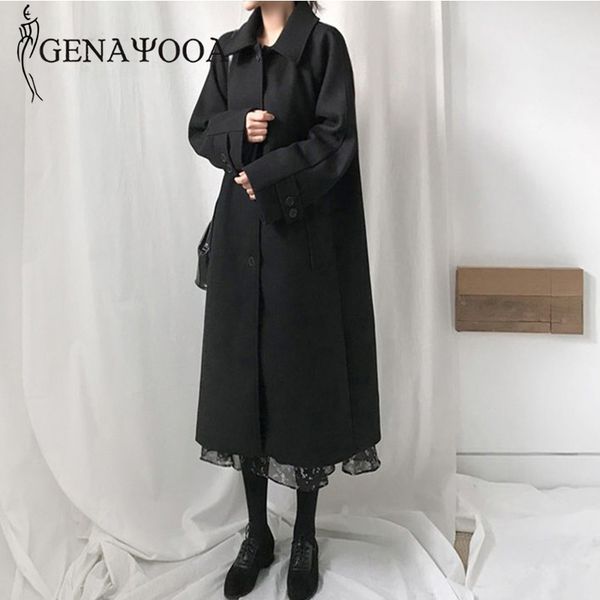 genayooa plus size winter jacket and coat for women wool office ladies long sleeve loose warm elegant overcoat korean style 210417, Black
genayooa plus size winter jacket and coat for women wool office ladies long sleeve loose warm elegant overcoat korean style 210417, Black