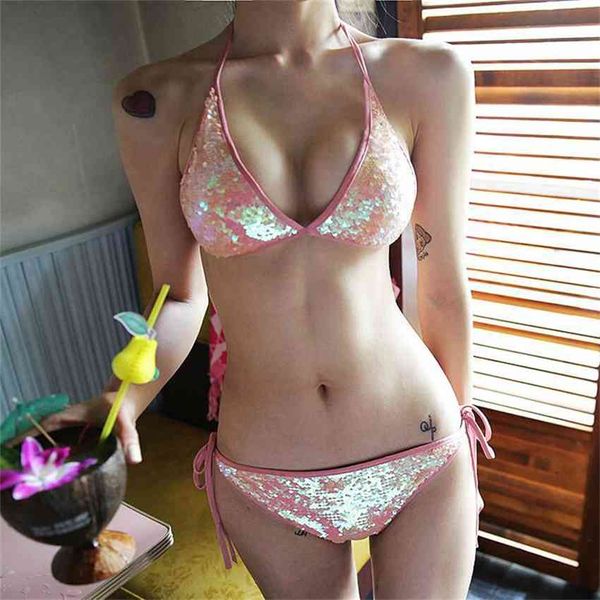 factorylt50 women's new korean sequin triangle bikini 17 year better spring swimming suit, White;black
factorylt50 women's new korean sequin triangle bikini 17 year better spring swimming suit, White;black