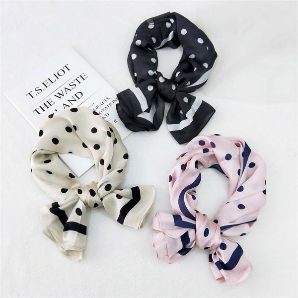 scarves 90x90cm polka dot printing satin square scarf shawls for women korean thin spring autumn summer travel sunscreen women's, Blue;gray
scarves 90x90cm polka dot printing satin square scarf shawls for women korean thin spring autumn summer travel sunscreen women's, Blue;gray