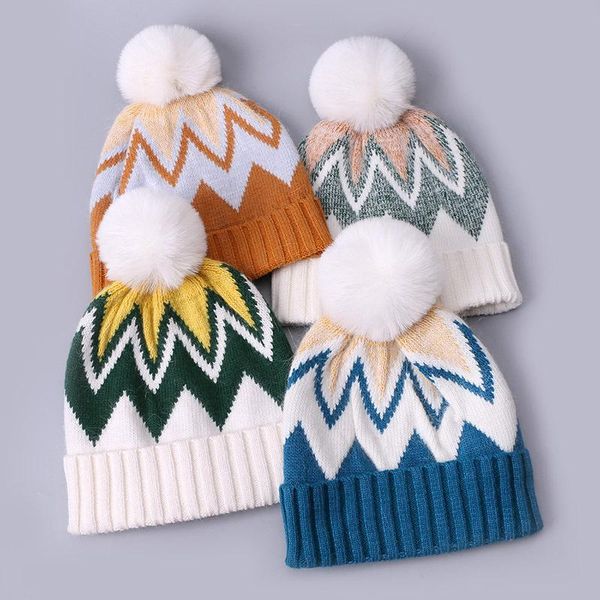 beanies winter printed color matching knitted hat ethnic style warm white fur ball soft beanie for men women ski ear protection
beanies winter printed color matching knitted hat ethnic style warm white fur ball soft beanie for men women ski ear protection