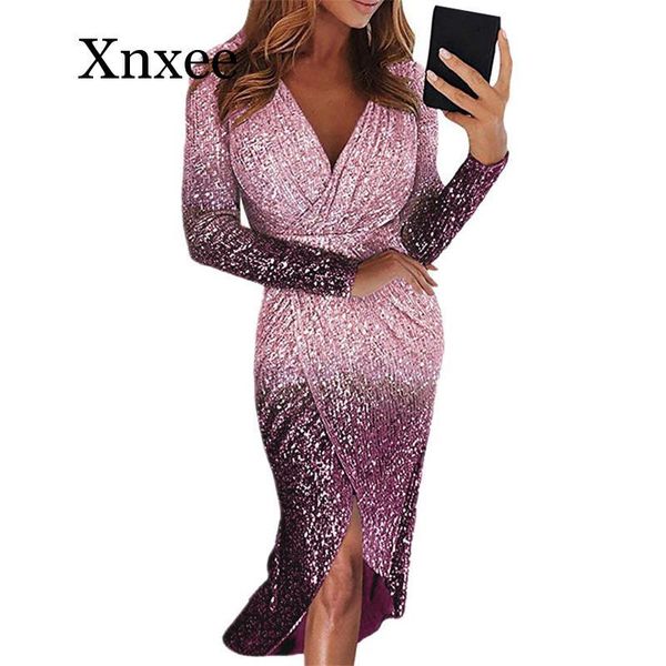 casual dresses v-neck high slit party dress women glitter sequined bodycon spring long sleeve midi tunic female vestidos s-2xl, Black;gray
casual dresses v-neck high slit party dress women glitter sequined bodycon spring long sleeve midi tunic female vestidos s-2xl, Black;gray