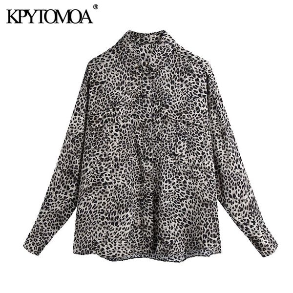 women fashion leopard print loose blouses vintage long sleeve button-up female shirts blusas chic 210416, White
women fashion leopard print loose blouses vintage long sleeve button-up female shirts blusas chic 210416, White
