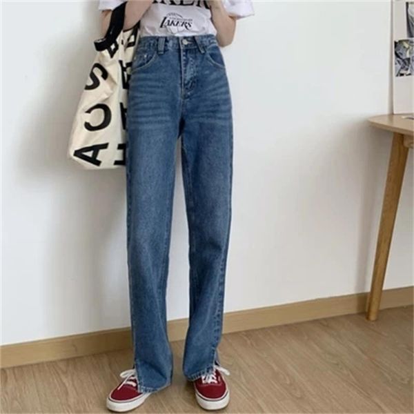 women's jeans 2021 split ol plus size straight slim classic women loose autumn chic denim casual girls stylish trousers, Blue
women's jeans 2021 split ol plus size straight slim classic women loose autumn chic denim casual girls stylish trousers, Blue