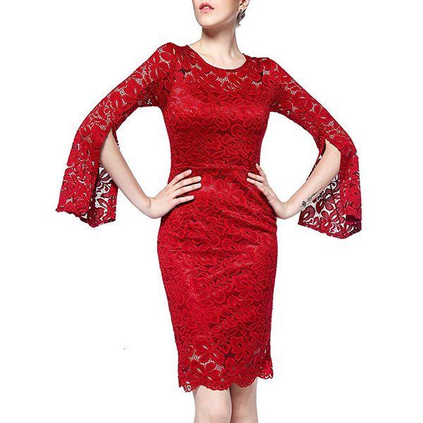 luxury casual drsautumn women's round neck split long sleeve slim package hip wave lace drs, Black;gray 
luxury casual drsautumn women's round neck split long sleeve slim package hip wave lace drs, Black;gray