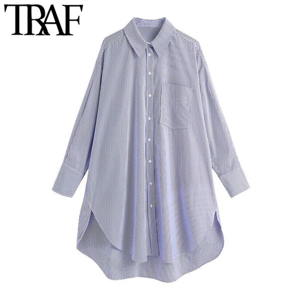 traf women fashion with pocket oversized asymmetric blouses vintage long sleeve side vents female shirts chic 210415, White
traf women fashion with pocket oversized asymmetric blouses vintage long sleeve side vents female shirts chic 210415, White