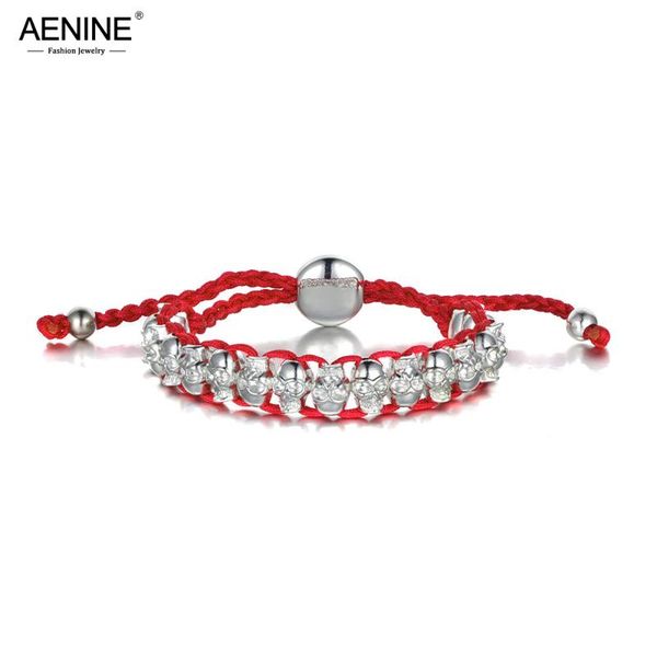 charm bracelets aenine trendy hand-knitted skull bracelet jewelry diy rope woven chain & link adjustable for women girls li-01, Golden;silver
charm bracelets aenine trendy hand-knitted skull bracelet jewelry diy rope woven chain & link adjustable for women girls li-01, Golden;silver