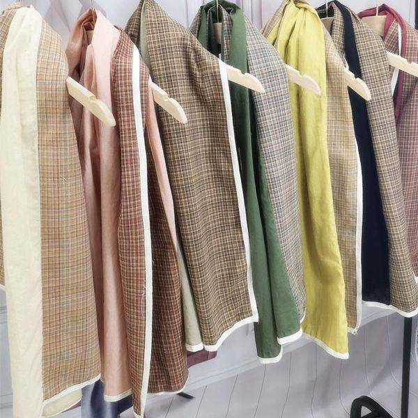 scarves 2021 printed scarf plaid color matching cotton shawl travel po summer multipurpose literary, Blue;gray
scarves 2021 printed scarf plaid color matching cotton shawl travel po summer multipurpose literary, Blue;gray