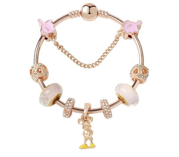 fashion pandora style charm bracelet women rose gold crystal european charm beads mouse dangle fits pandora charm bracelets necklace diy jew, Golden;silver
fashion pandora style charm bracelet women rose gold crystal european charm beads mouse dangle fits pandora charm bracelets necklace diy jew, Golden;silver