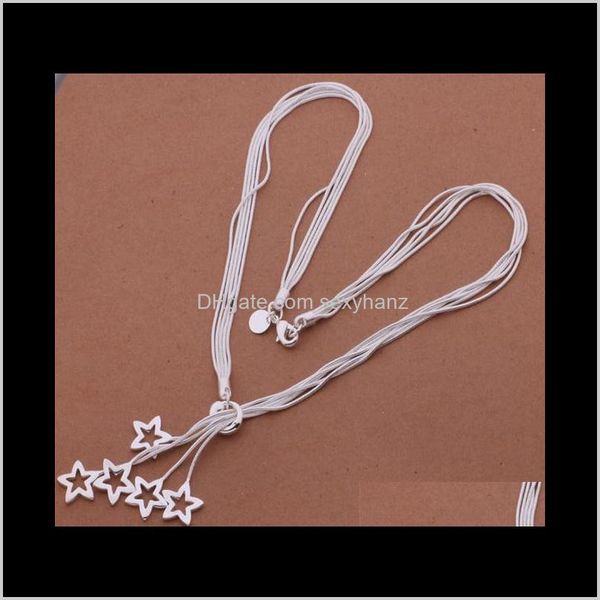 necklaces & pendants drop delivery 2021 925 star pendant long elegant sier jewelry for ladies mulit chain necklace wedding evening party an4, Silver
necklaces & pendants drop delivery 2021 925 star pendant long elegant sier jewelry for ladies mulit chain necklace wedding evening party an4, Silver