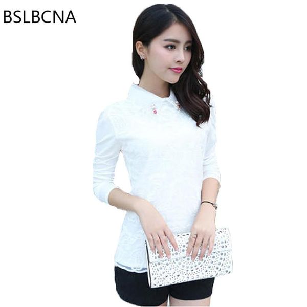women's blouses & shirts 2021 blusas femininas turn down collar long sleeve women and plus size lace korean fashion clothing t88, White
women's blouses & shirts 2021 blusas femininas turn down collar long sleeve women and plus size lace korean fashion clothing t88, White