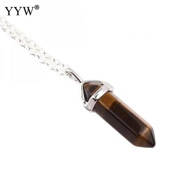 pendant necklaces fashionable chain pendulum column quartz pendants vintage natural stone crystal necklace for women jewelry, Silver
pendant necklaces fashionable chain pendulum column quartz pendants vintage natural stone crystal necklace for women jewelry, Silver