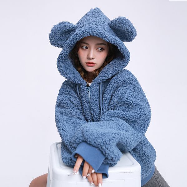 women's wool & blends winter jacket fake fur coat cute coats and jackets hooded woman parkas clothing chaquetas de mujer wpy1715, Black
women's wool & blends winter jacket fake fur coat cute coats and jackets hooded woman parkas clothing chaquetas de mujer wpy1715, Black