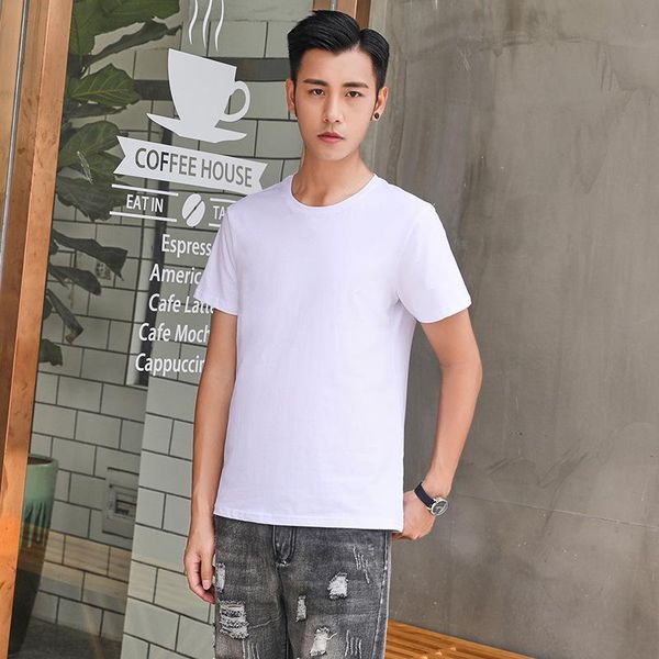 men's t-shirts summer pure color tees for man fashion basic cotton t-shirt o-neck plus sized casual loose male clothes, White;black
men's t-shirts summer pure color tees for man fashion basic cotton t-shirt o-neck plus sized casual loose male clothes, White;black