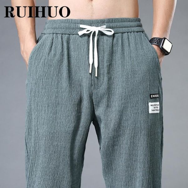 men's pants ruihuo 2021 linen harem men trousers casual joggers sweatpants hip hop streetwear male plus size m-4xl, Black
men's pants ruihuo 2021 linen harem men trousers casual joggers sweatpants hip hop streetwear male plus size m-4xl, Black
