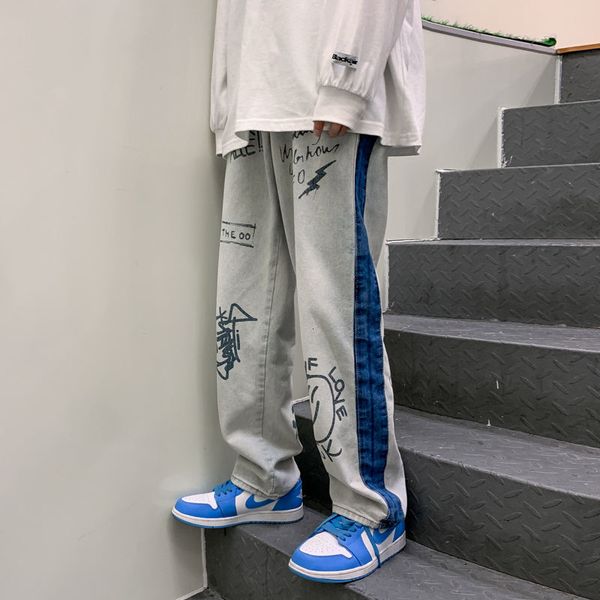 men's jeans baggy homme cargo pocket classic black/blue color loose printing casual pants biker denim trousers size -2xl xuw3
men's jeans baggy homme cargo pocket classic black/blue color loose printing casual pants biker denim trousers size -2xl xuw3