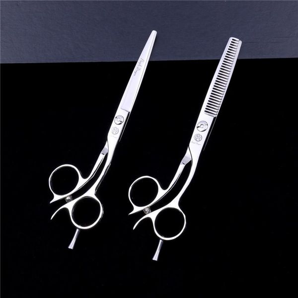 hair scissors 6 inch curved handle cutting thinning styling tool stainless steel salon hairdressing shear regular flat teeth
hair scissors 6 inch curved handle cutting thinning styling tool stainless steel salon hairdressing shear regular flat teeth