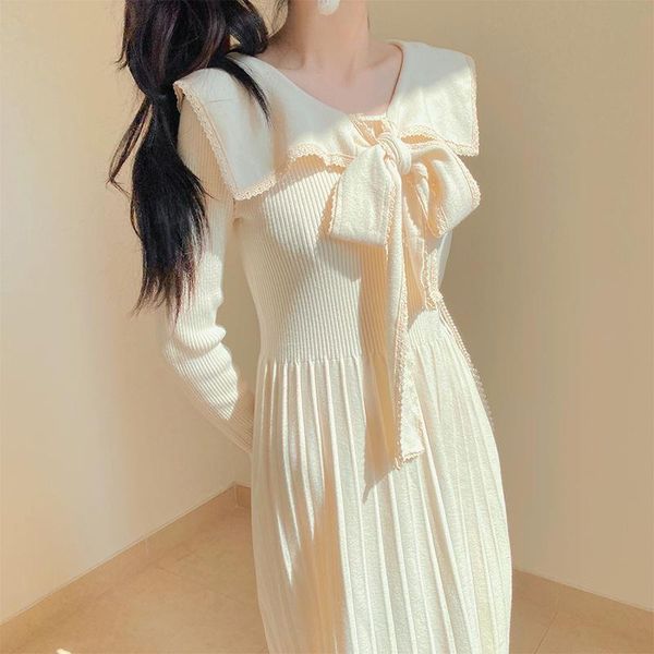 casual dresses 2021 sweet knitted for women warm winter long sleeve bottomed sweater robe femme french fairy solid slim thin vestidos, Black;gray
casual dresses 2021 sweet knitted for women warm winter long sleeve bottomed sweater robe femme french fairy solid slim thin vestidos, Black;gray