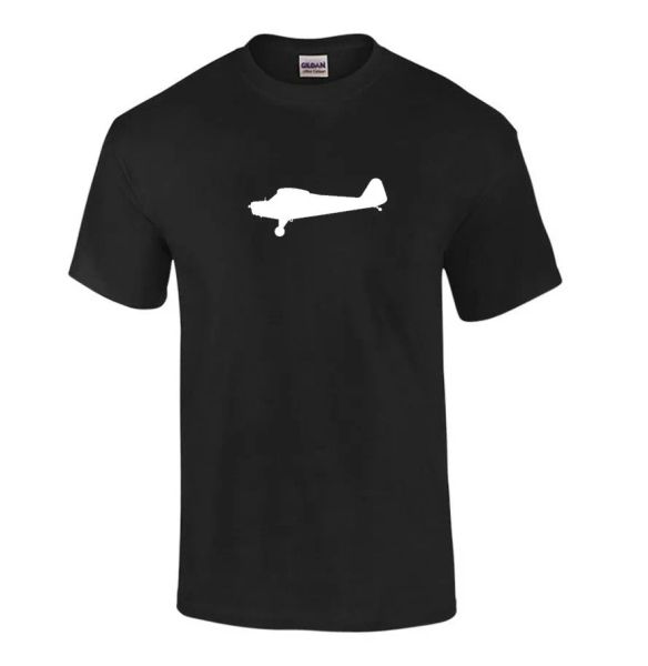 side view piper j3 cub airplane t-shirt black white cotton aerospace plane shirt, White;black
side view piper j3 cub airplane t-shirt black white cotton aerospace plane shirt, White;black
