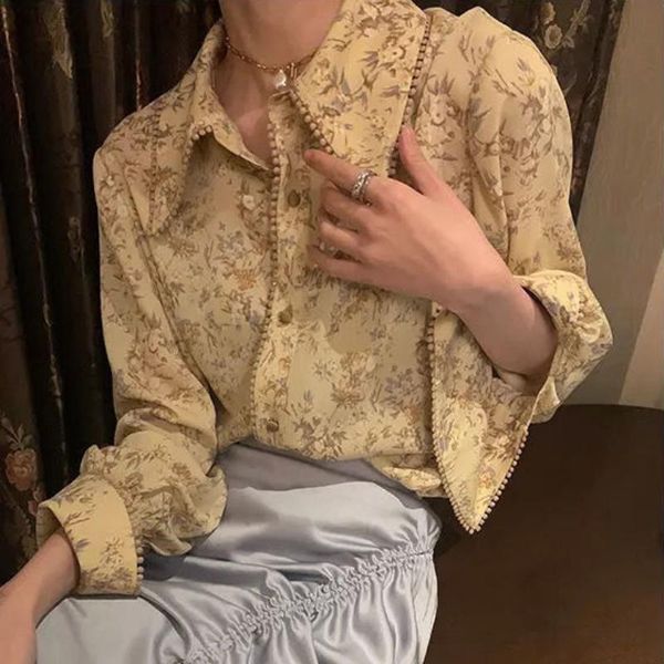 women's blouses & shirts qweek vintage shirt for women floral printed beautiful spring summer 2021 fashion cardigan yellow r casu, White
women's blouses & shirts qweek vintage shirt for women floral printed beautiful spring summer 2021 fashion cardigan yellow r casu, White