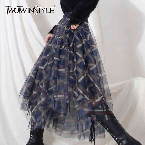 irregular print plaid skirt for women high waist hit color patchwork mesh midi skirts female spring clothing 210428, Black
irregular print plaid skirt for women high waist hit color patchwork mesh midi skirts female spring clothing 210428, Black