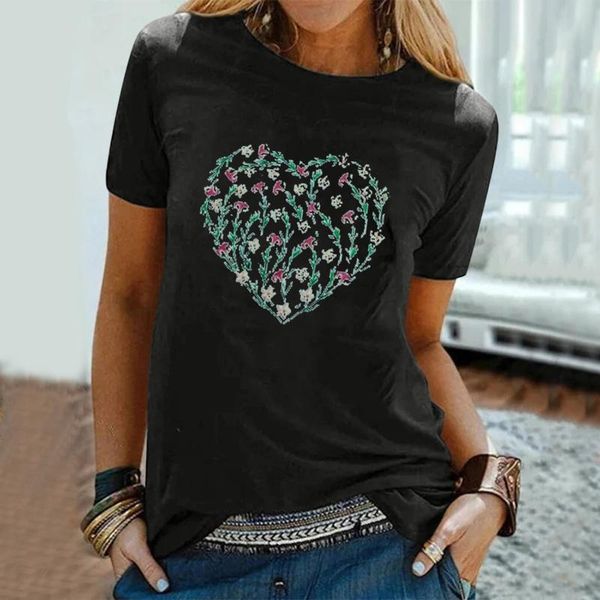 women's t-shirt flower love print t-shirts fashion oversized o-neck casual short sleeve summer ropa mujer, White
women's t-shirt flower love print t-shirts fashion oversized o-neck casual short sleeve summer ropa mujer, White