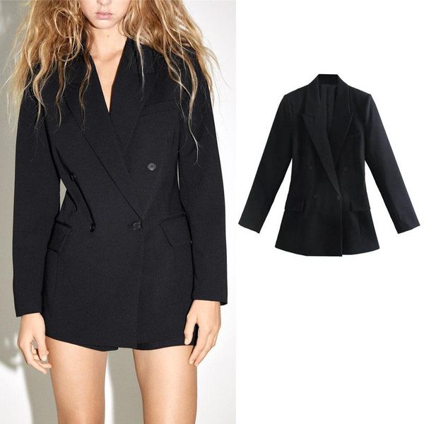 women's suits & blazers 2021 winter women's jacket zaraing style temperament plaid suit fashion casual lapel cardigan, White;black
women's suits & blazers 2021 winter women's jacket zaraing style temperament plaid suit fashion casual lapel cardigan, White;black