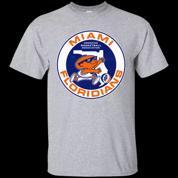 Miami Floridians, Retro, ABA Basketball, Throwback, Logo, Florida, Basketball, T, White;black
Miami Floridians, Retro, ABA Basketball, Throwback, Logo, Florida, Basketball, T, White;black