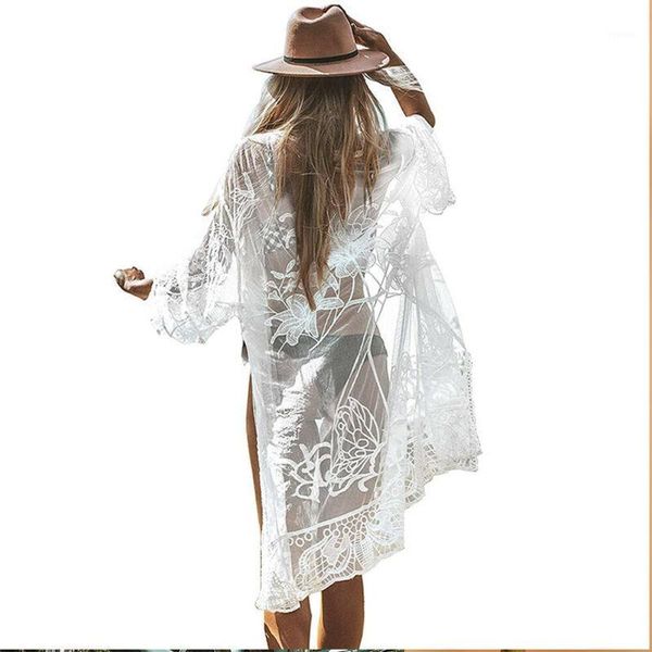 goocheer beach summer women boho kimono cardigan white lace loose bikini cover up blouse shirt beachwear women's swimwear, White;black
goocheer beach summer women boho kimono cardigan white lace loose bikini cover up blouse shirt beachwear women's swimwear, White;black