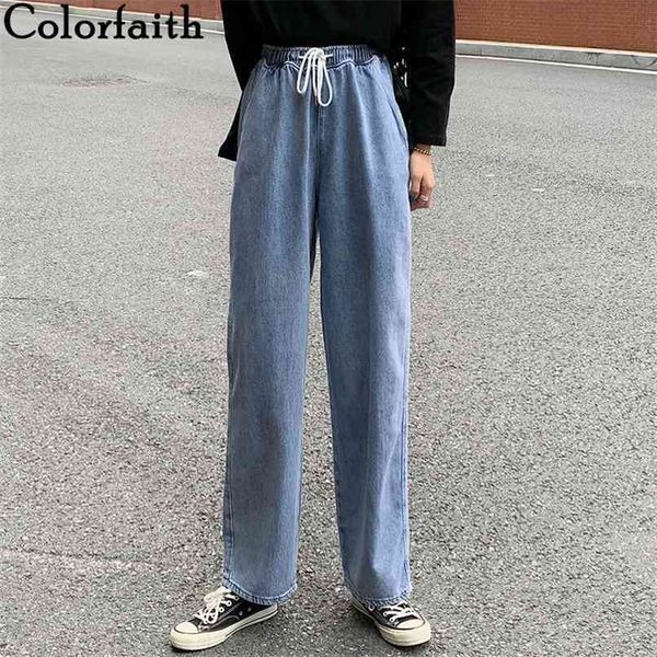 spring autumn women pants wide leg jeans elastic waist vintage denim drawstring ankle-length trousers j8063 210427, Blue
spring autumn women pants wide leg jeans elastic waist vintage denim drawstring ankle-length trousers j8063 210427, Blue