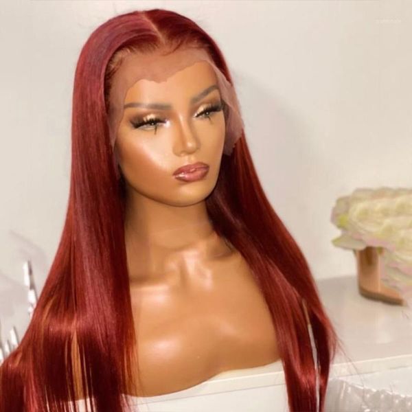 natural hairline wine red color long straight wigs glueless lace front wig synthetic for black women with baby hair cosplay1
natural hairline wine red color long straight wigs glueless lace front wig synthetic for black women with baby hair cosplay1