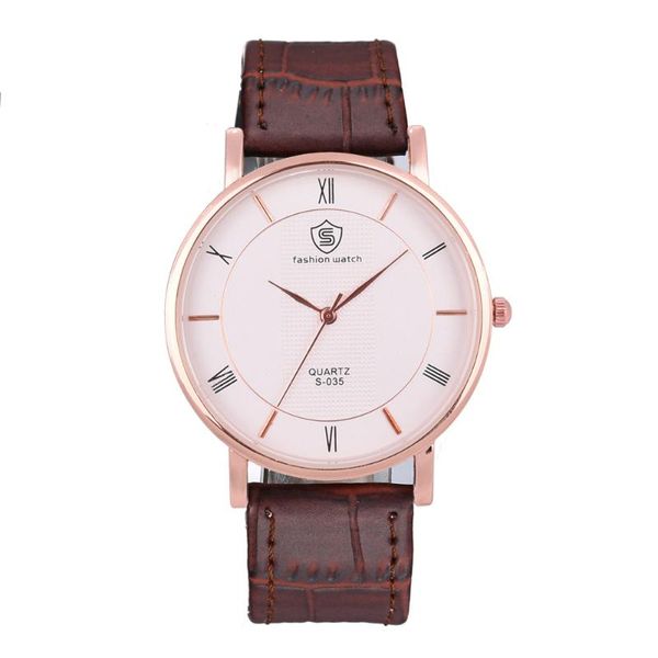 wristwatches men's fashion business roman scale belt watch quartz style, Slivery;brown
wristwatches men's fashion business roman scale belt watch quartz style, Slivery;brown
