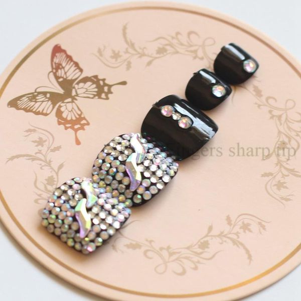 false nails 2021 high-grade fashion full drill handmade round toe fake nail crystal black #n32, Red;gold
false nails 2021 high-grade fashion full drill handmade round toe fake nail crystal black #n32, Red;gold