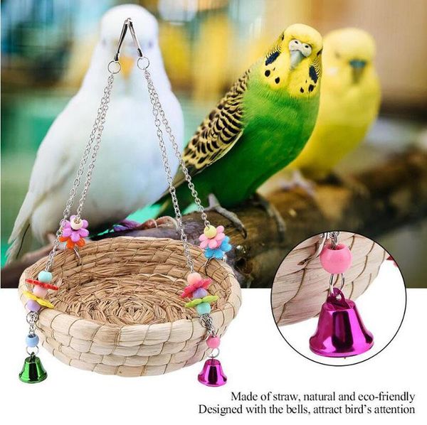 piece 5x21.5cm parrot toy bird supplies hanging straw nest swing pet products breeding cages
piece 5x21.5cm parrot toy bird supplies hanging straw nest swing pet products breeding cages