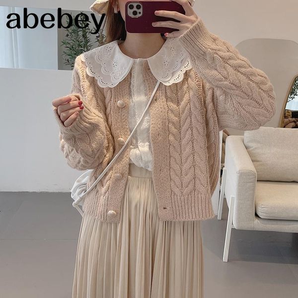 women's knits & tees women sweater cardigan 2021 autumn wither casual solid knitted outerwear female knitwear coat pull femme, White
women's knits & tees women sweater cardigan 2021 autumn wither casual solid knitted outerwear female knitwear coat pull femme, White