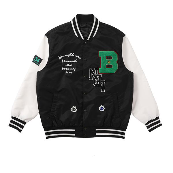 men's jackets pilot style baseball jacket with embroidered cotton , loose casual jacket a row of buttons, arrival, 2021, Black;brown
men's jackets pilot style baseball jacket with embroidered cotton , loose casual jacket a row of buttons, arrival, 2021, Black;brown