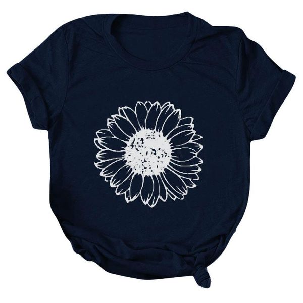 women's t-shirt vogue women sunflower printied short sleeves o-neck tee modis casual ladies loose harajuku all-match mujer #p15, White
women's t-shirt vogue women sunflower printied short sleeves o-neck tee modis casual ladies loose harajuku all-match mujer #p15, White