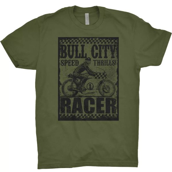 bull city racer t shirt cafe racer motorcycle motorbike rider skull indian rider, White;black
bull city racer t shirt cafe racer motorcycle motorbike rider skull indian rider, White;black