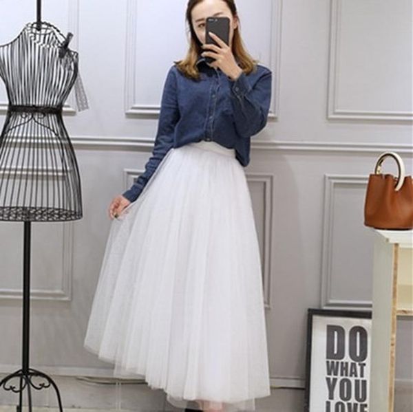skirts spring summer women high waist gauze skirt star same paragraph a line mesh, Black
skirts spring summer women high waist gauze skirt star same paragraph a line mesh, Black