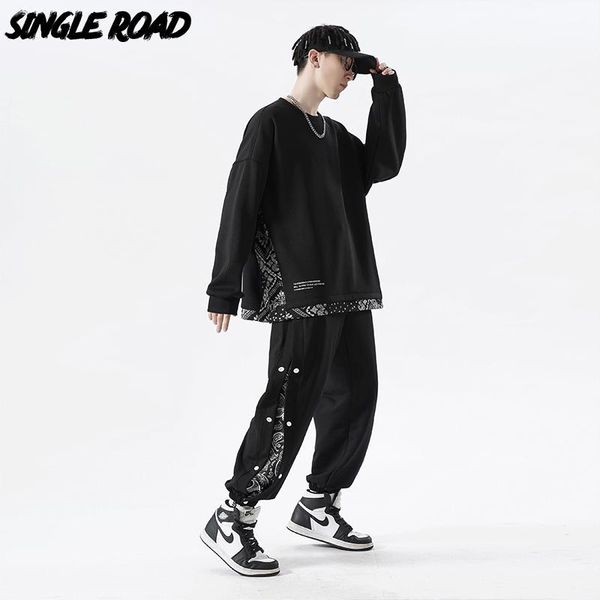 men's tracksuits single road mens tracksuit men sets patchwork sweatshirt streetwear oversized long sleeve sportswear sweatpants 2 piec, Gray
men's tracksuits single road mens tracksuit men sets patchwork sweatshirt streetwear oversized long sleeve sportswear sweatpants 2 piec, Gray