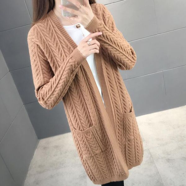 sweaters women cardigans autumn winter long sleeve v neck open stitch knit sweater cardigan coat thick pocket female top, White;black
sweaters women cardigans autumn winter long sleeve v neck open stitch knit sweater cardigan coat thick pocket female top, White;black