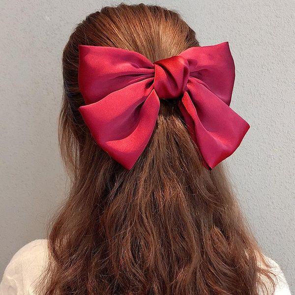 hair accessories solid color big bow knot clips french bows barrette pins for women girl and ladies clamps, Slivery;white
hair accessories solid color big bow knot clips french bows barrette pins for women girl and ladies clamps, Slivery;white