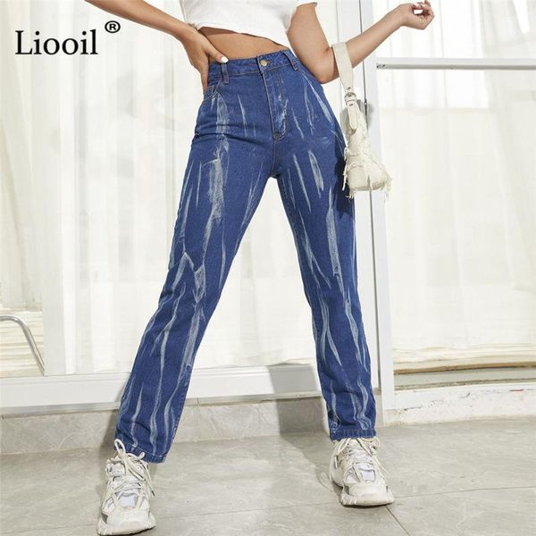 women's jeans liooil woman high waist straight leg washed blue denim trousers pant with button pocket streetwear summer 2021
women's jeans liooil woman high waist straight leg washed blue denim trousers pant with button pocket streetwear summer 2021
