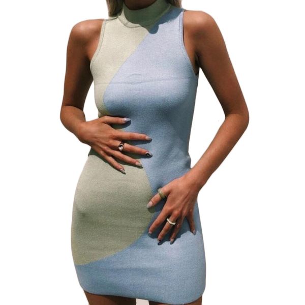 ladies fashion geometry sleeveless sweater dresses summer o-neck patchwork mini dress women elegant clothing, Black;gray
ladies fashion geometry sleeveless sweater dresses summer o-neck patchwork mini dress women elegant clothing, Black;gray