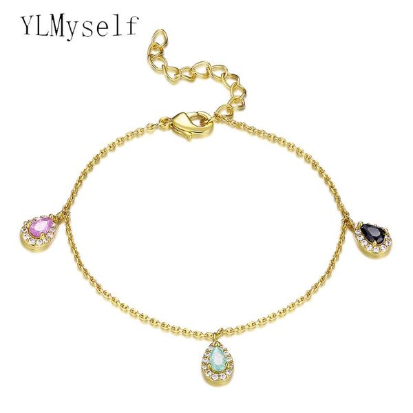 charm bracelets cute & bangles pink blue black cz crystal water drop stones birthday gfits chain gold plate charming bracelet, Golden;silver
charm bracelets cute & bangles pink blue black cz crystal water drop stones birthday gfits chain gold plate charming bracelet, Golden;silver