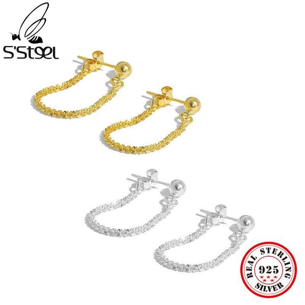hoop & huggie s'steel chain earrings for women sterling silver 925 earring cauliflower trendy designer gold earings fine jewellery gift, Golden;silver
hoop & huggie s'steel chain earrings for women sterling silver 925 earring cauliflower trendy designer gold earings fine jewellery gift, Golden;silver