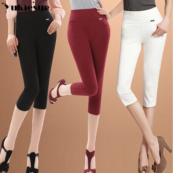 women elastic pencil pants plus size 5xl 6xl summer lady skinny leggings female slim capris pantalon femme 210519, Black;white
women elastic pencil pants plus size 5xl 6xl summer lady skinny leggings female slim capris pantalon femme 210519, Black;white